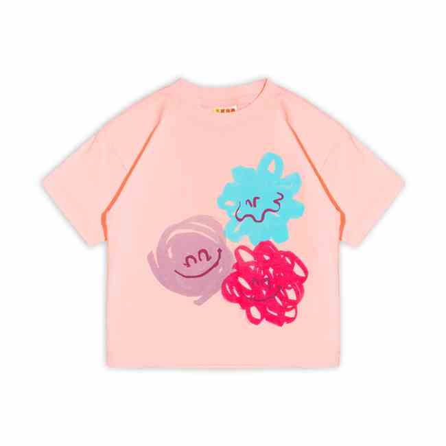 تی شرت با چاپ سه صورتک 